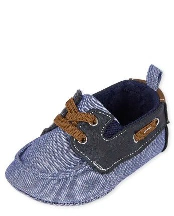 Baby Boys Chambray Boat Shoes | The Children's Place - NAVY