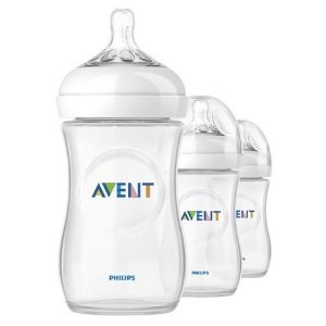 3-Pack Philips AVENT Natural 9 Ounce Bottles