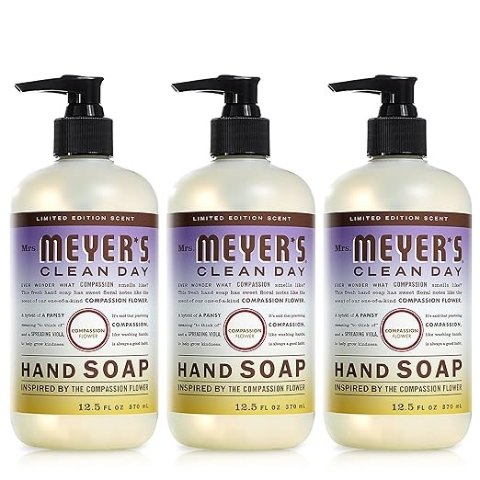 Hand Soap, Made with Essential Oils, Biodegradable Formula, Compassion Flower, 12.5 fl. oz - Pack Of 3