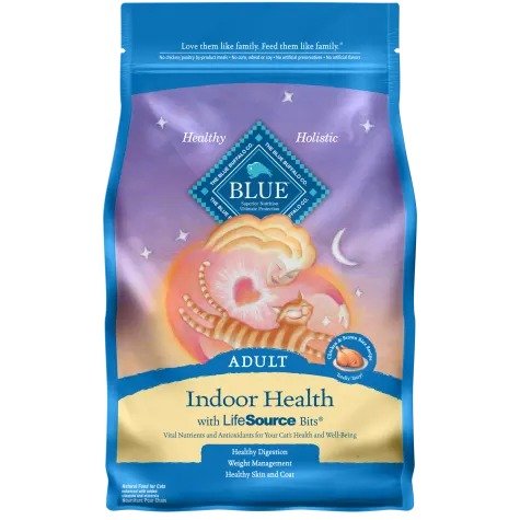 Blue Indoor Health Adult Chicken & Brown Rice Recipe Dry Cat Food, 3 lbs. | Petco