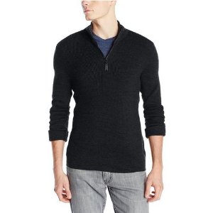 Calvin Klein Sportswear Men's Quarter-Zip Ribbed Sweater
