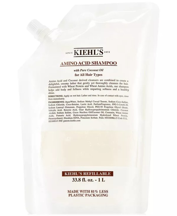 Amino Acid Shampoo Refill, 33.8-oz.