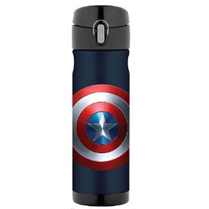 Thermos 16 Ounce Stainless Steel Commuter Bottle, Captain America