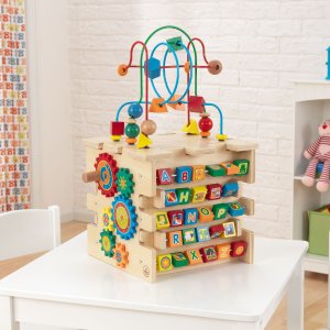 史低价：KidKraft 豪华木质儿童玩具立方