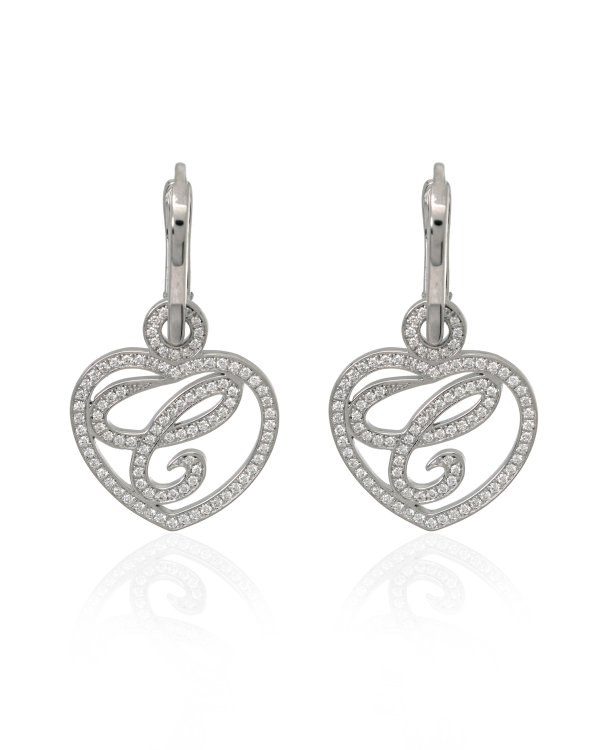 18k White Gold Diamond Earrings 837223-1001