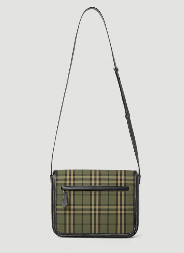 Olympia Small Messenger Crossbody Bag in Green