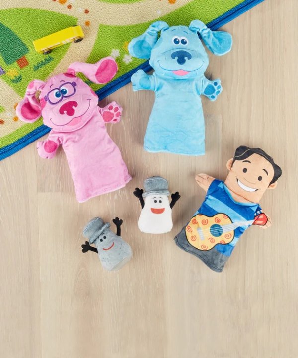 Blue's Clues & You! Pink & Blue Hand & Finger Puppets
