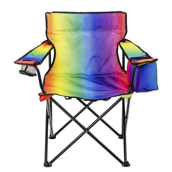 Oversized Cooler Chair, Rainbow Ombre
