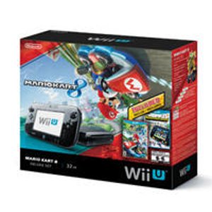沃尔玛独家版任天堂32 GB版Wii U游戏主机及马里奥赛车8游戏套装