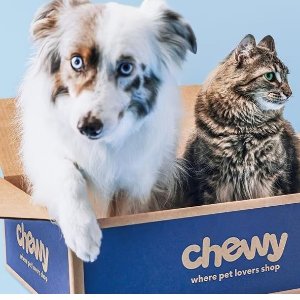 Get $20 eGift Card with $49+Chewy top pet brands sale