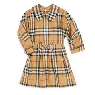 Burberry - Baby Girl's & Little Girl's Plaid Cotton Dress