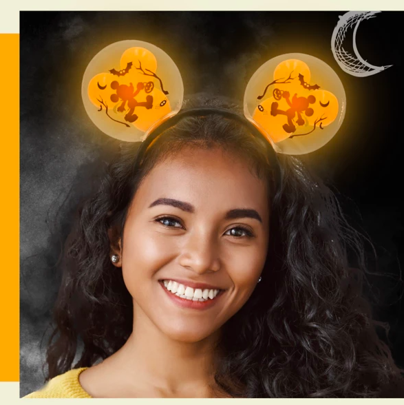 Mickey Mouse Halloween Balloon Light-Up Ear Headband for Adults | shopDisney