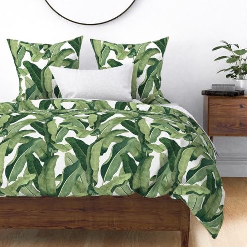 Colorful fabrics digitally printed by Spoonflower - Tropical Leaves
