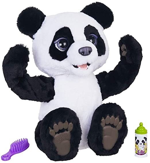 Furreal Plum, The Curious Panda Bear Cub Interactive Plush Toy, Ages 4 & Up (Amazon Exclusive)