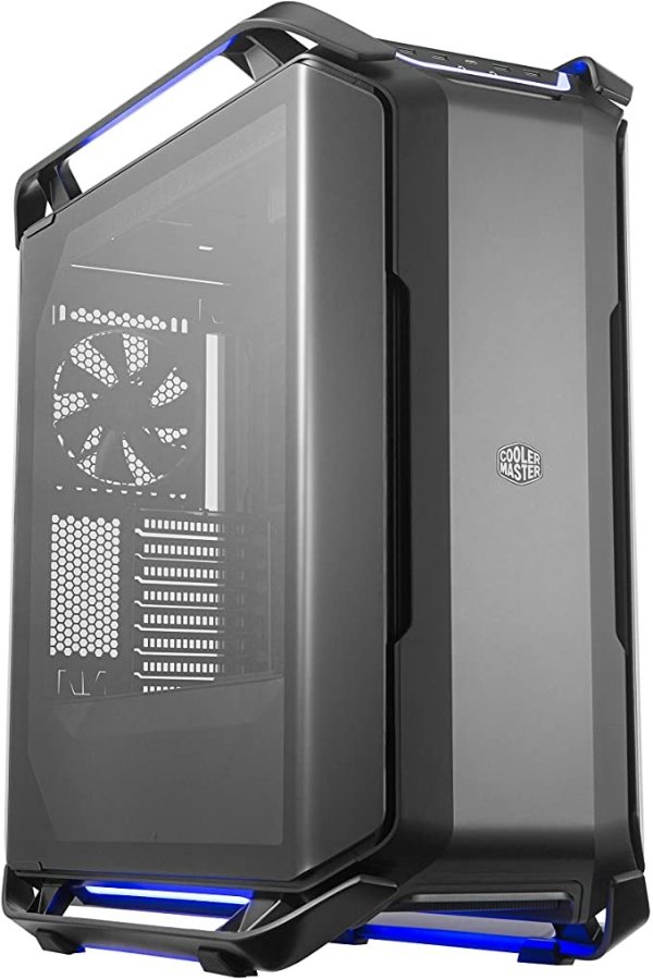 Cooler Master Cosmos C700P Black Edition E-ATX Full-Tower with Curved Tempered Glass Panel, Flexible Interior Layout, Type-C Port & RGB Lighting Control