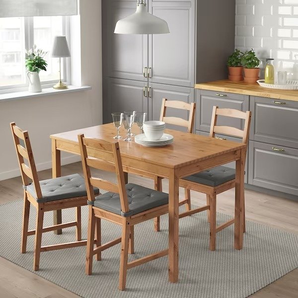 JOKKMOKK Table and 4 chairs, antique stain - IKEA