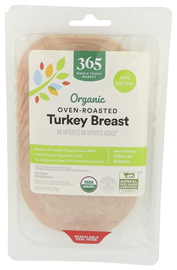 , Turkey Oven Roasted Sliced Organic, 6 Ounce