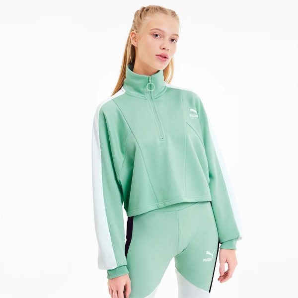 Tailored For Sport Women's Cropped Half Zip Jacket