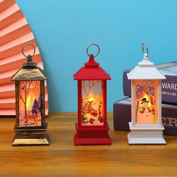 Christmas Decorations, Christmas Small Oil Lamps, Simulated Flame Lamps, Led Wind Lamps, Candle Lamps, Christmas Decorative Lamps, Portable Lamps | Today's Best Daily Deals. | Temu