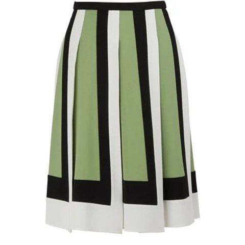 ValentinoColorblock Short Pleated skirt