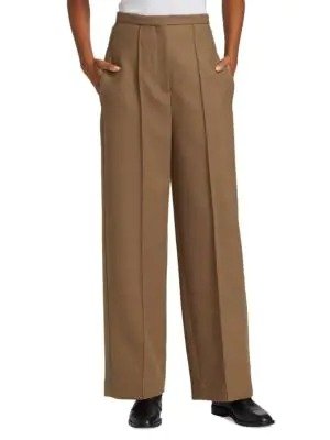 Wide Business Wool Trousers