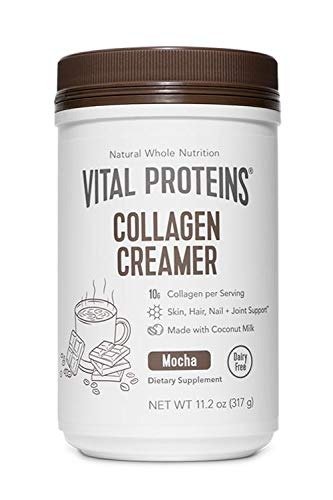 Collagen Coffee Creamers - No Dairy, Low Sugar, Powdered (Mocha)