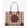 Ella Plaid Tote BagSession is about to end