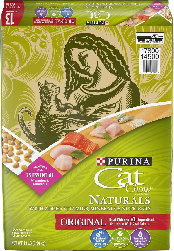 Naturals Original Dry Cat Food, 13-lb bag - Chewy.com
