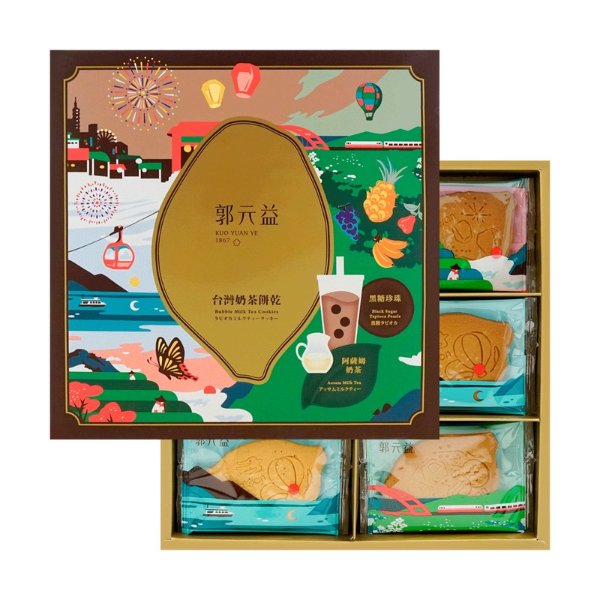 Kuo Yuan Ye Milk Tea Cookies (24pc/box) 312g