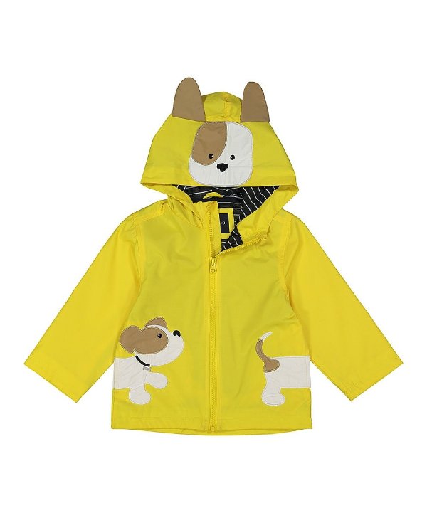 Yellow Dog Zip-Front Raincoat - Infant & Toddler
