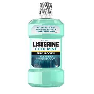 Listerine 无酒精温和漱口水 1升 清凉薄荷香