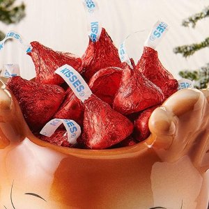HERSHEY'S KISSES Bulk Milk Chocolate Pride Candy, 4.1 Pounds, Red Foils 400 Pieces