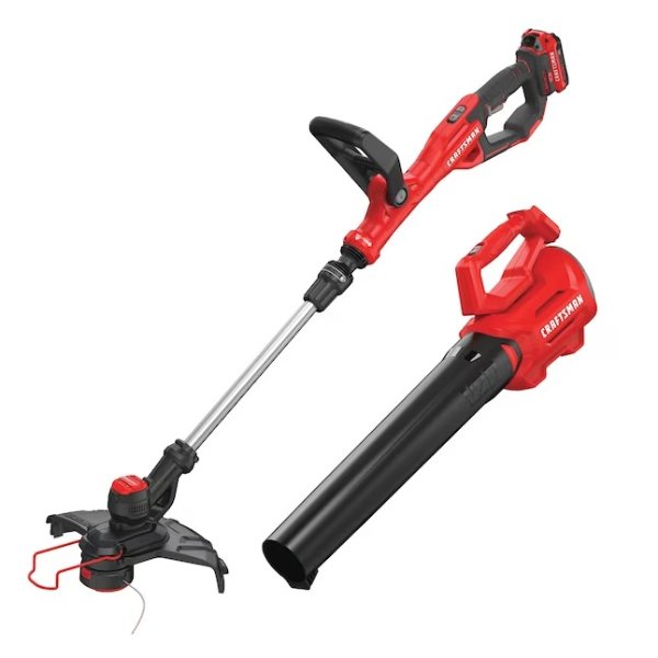 V20 20-volt Max Cordless Battery String Trimmer and Leaf Blower Combo Kit (Battery & Charger Included)