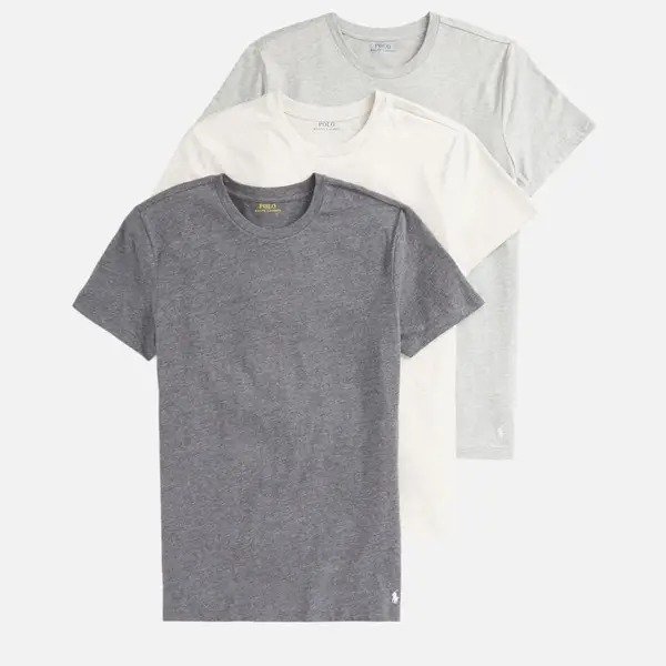 Men's 3 Pack Crewneck T-Shirts - Andover Heather/Lt Sp Grey/Charcoal Grey