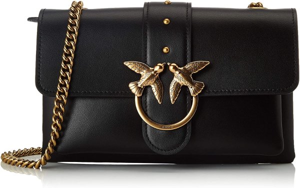 PINKO 品高 女士1p21sk_y6jc Love Mini Soft Simply CL VITEL迷你斜挎包，24x15x5 {"isOriginalText":"true","showTooltip":"false","tooltipContent":"中文翻译，点击查看"} 原文 页面含机器翻译，中文仅供参考，以原文为准