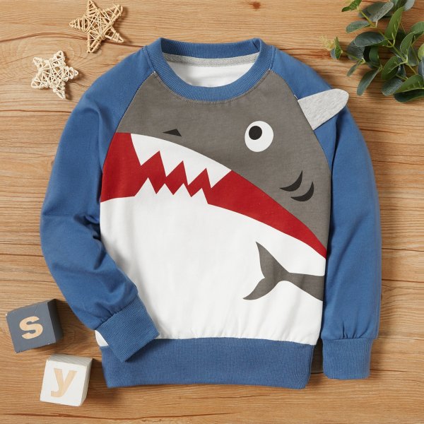 Baby / Toddler Shark Long-sleeve Pullover