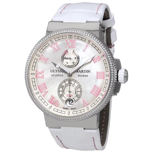 Marine Chronometer Mother of Pearl Dial Ladies Watch