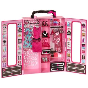 Amazon有Barbie 芭比娃娃时尚衣柜玩具组热卖