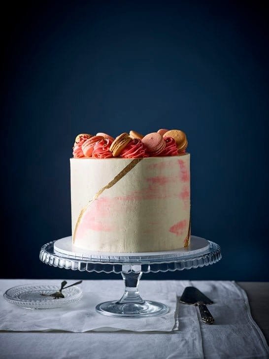 粉金大理石纹蛋糕