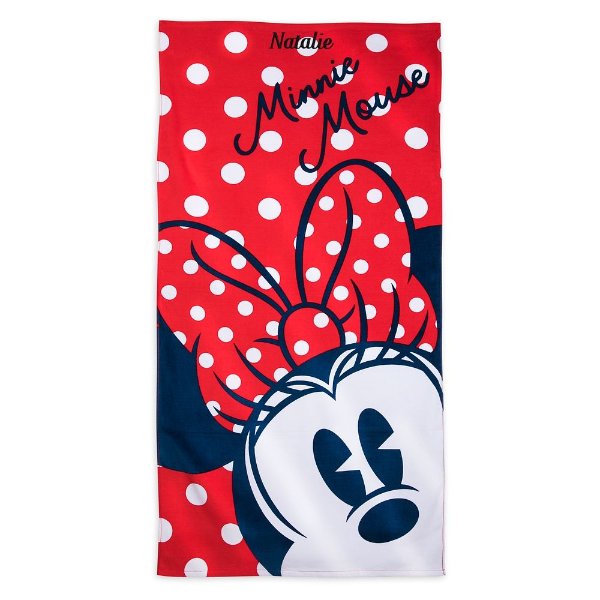Minnie Mouse Beach Towel – Personalized | shopDisney