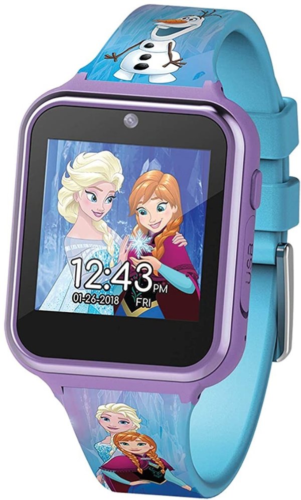 Frozen Touch-Screen Smartwatch, Built in Selfie-Camera, Easy-to-Buckle Strap, Purple Smart Watch