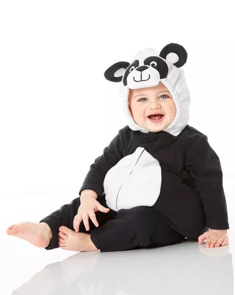 婴儿熊猫装扮服