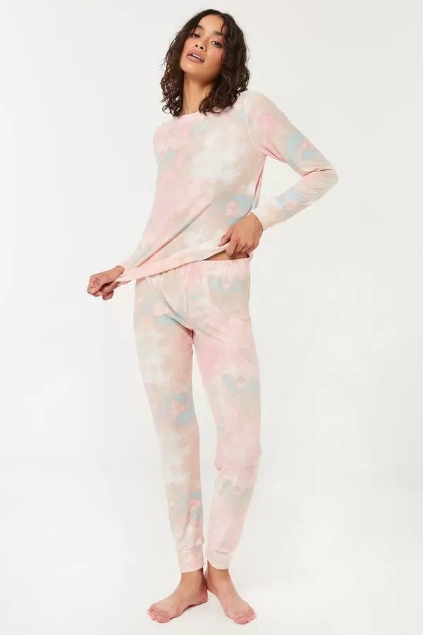 Pink Marble Super Soft 2-Piece PJ Set - Clothing | Ardene