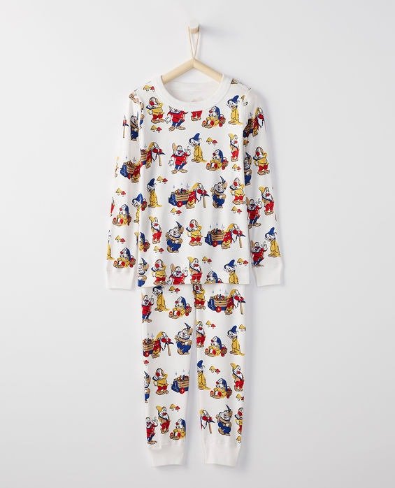 Disney Snow White And The Seven Dwarfs Long Johns In Organic Cotton
