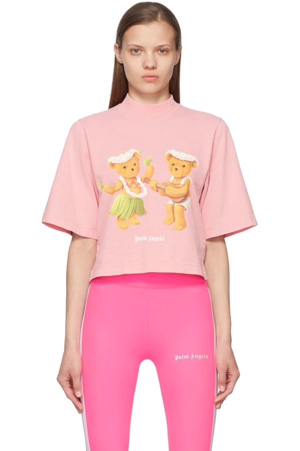 Pink Dancing Bear T-Shirt