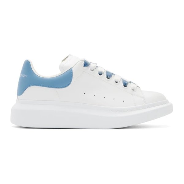 - White & Blue Degrade Oversized Sneakers