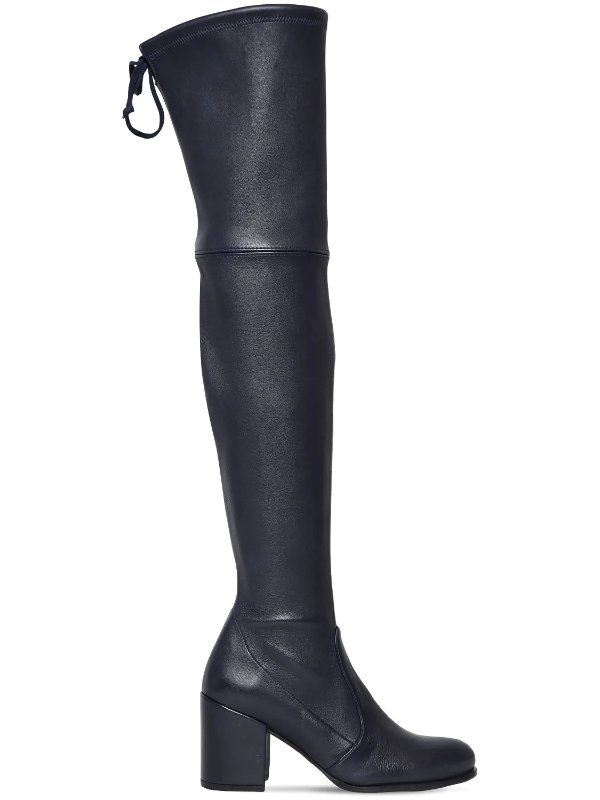70MM TIELAND STRETCH LEATHER BOOTS