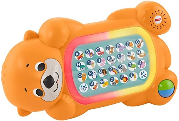Linkimals A to Z Otter - Interactive Educational Toy with Music and Lights for Baby Ages 9 Months & Up, Multicolor