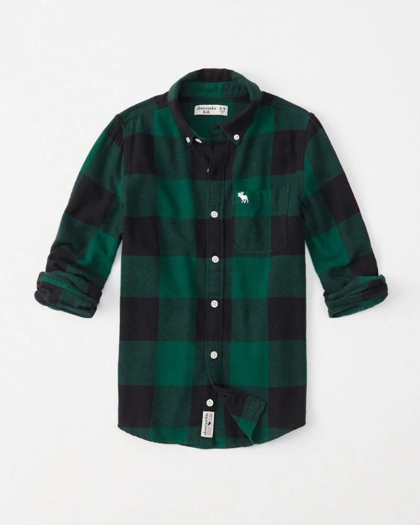 boys long-sleeve flannel shirt | boys 30% Off Select Styles | Abercrombie.com