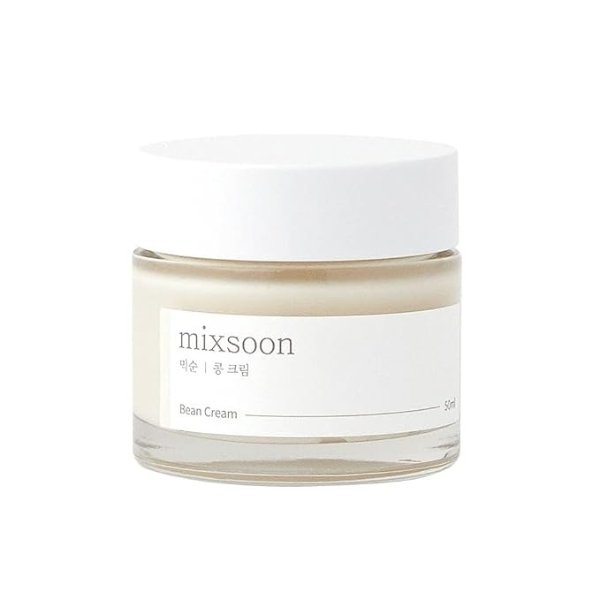 mixsoon Bean cream Vegansnail, Long-lasting Soothing Hydration Cream for face, Korean Skin Care 1.69 fl.oz 50ml